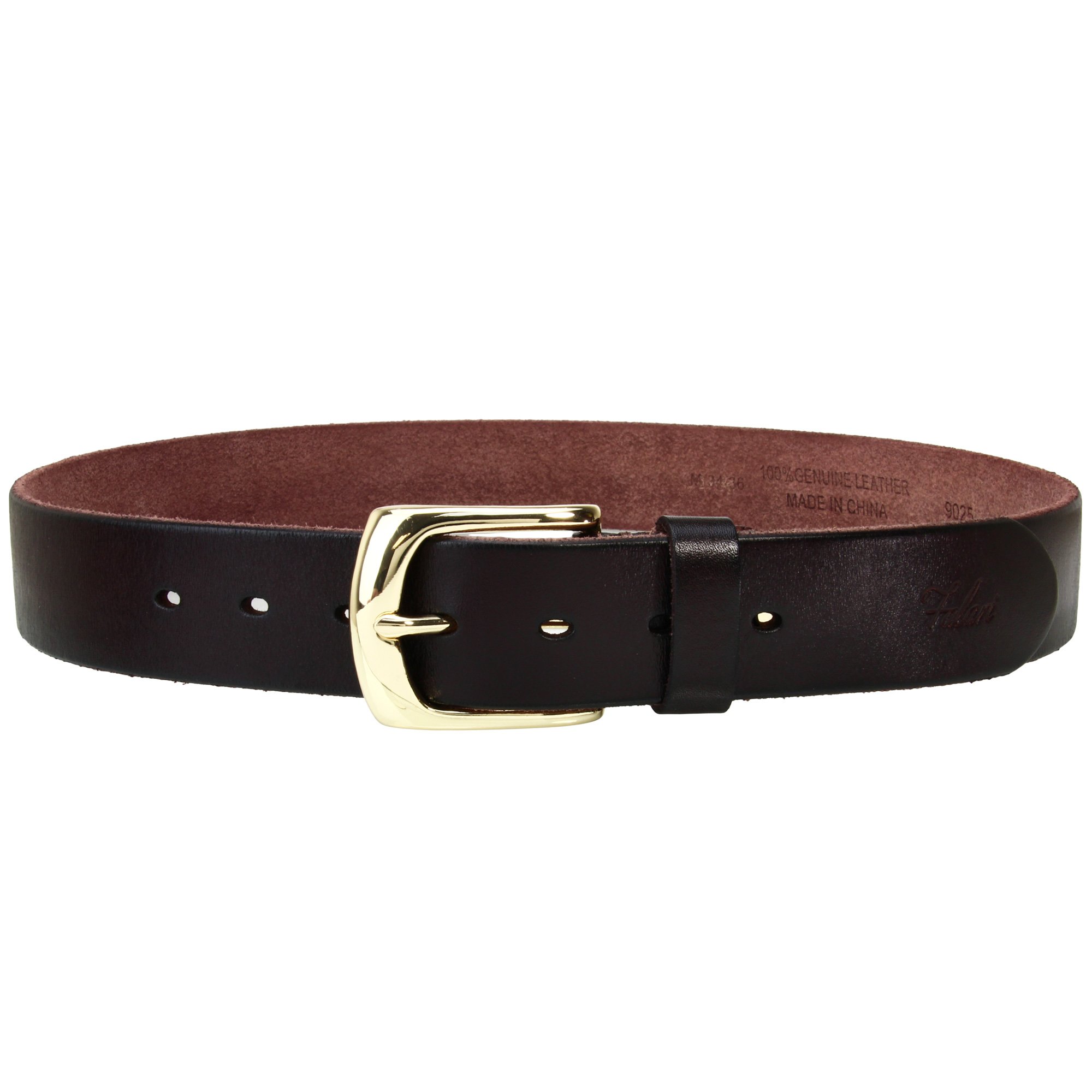 Falari Men's Classic 100% Full Grain Leather Belt 38mm Enclosed in a Gift Box 9025