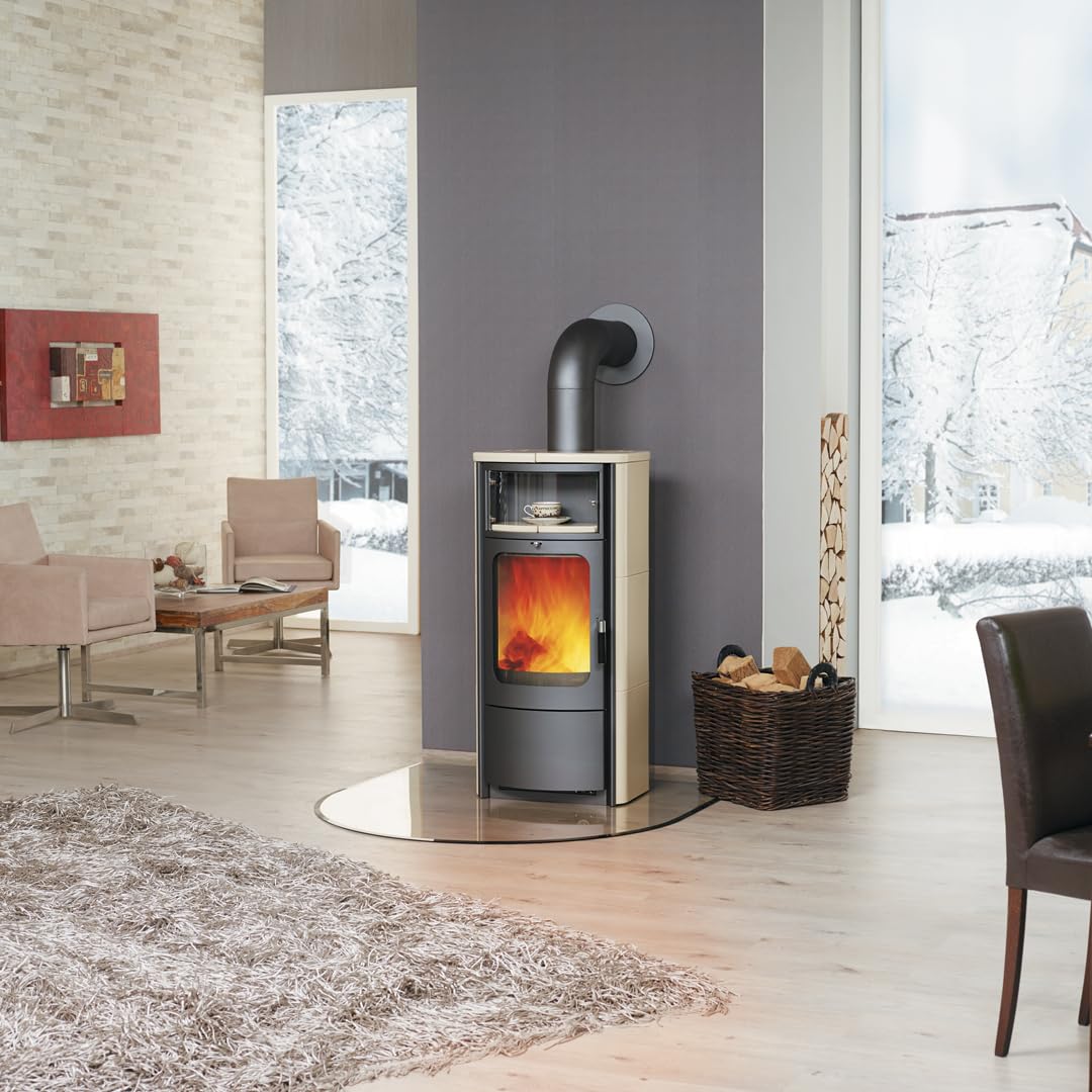 HARK 4040396004851 Kaminofen/Dauerbrandofen Opera-B, creme, 7 KW