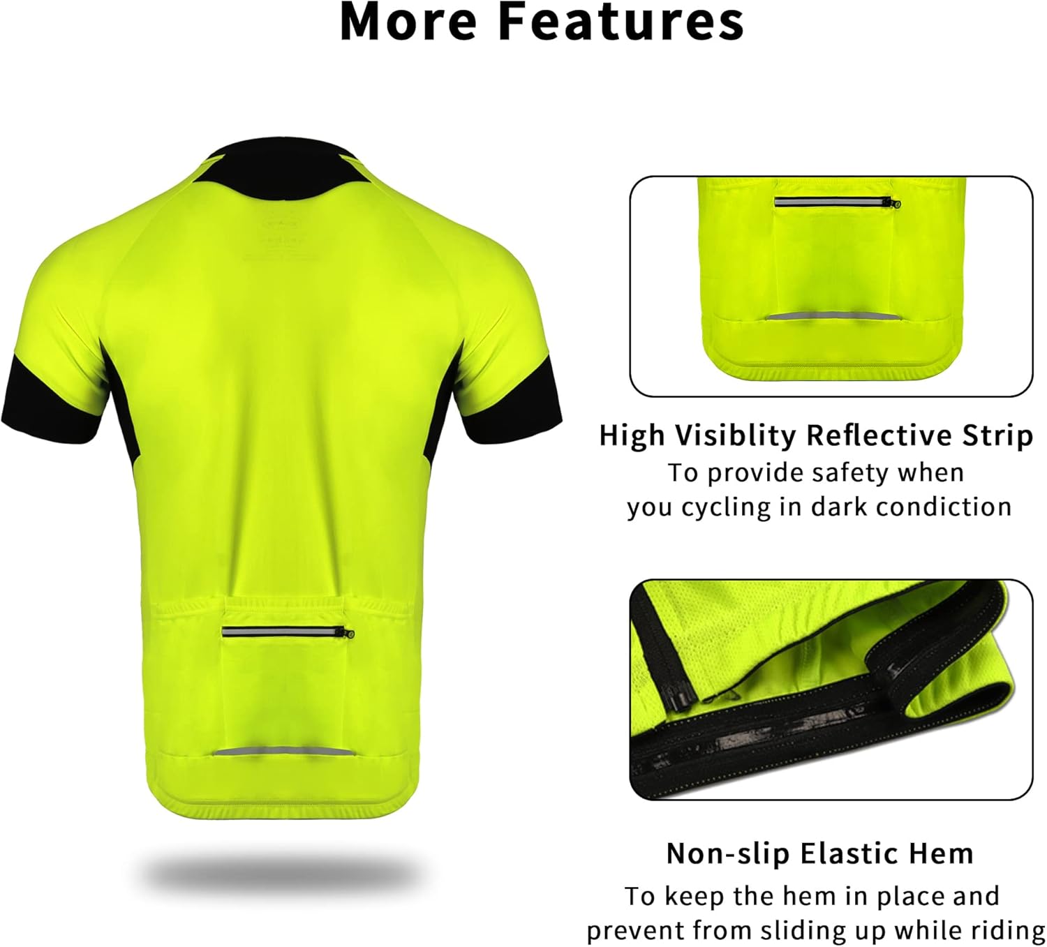 Cycling Jersey Men Bicycle Shirt Short and Long Sleeve MTB Road Biking Jersey with Pockets - Image 4