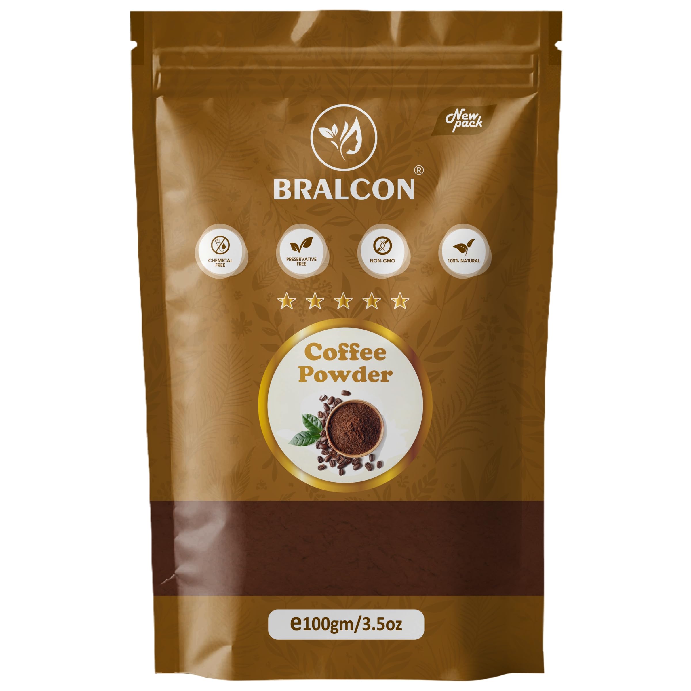 BRALCON Coffee Bean Powder for DIY Face Masks and Body Scrub - Gentle Skin Exfoliation and Deep Pore Cleansing - Multipurpose External Use - 100g-image-46