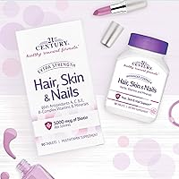 Vista 11 de 21st Century Tabletas extra fuertes para cabello, piel y uñas, 90 unidades (27847)