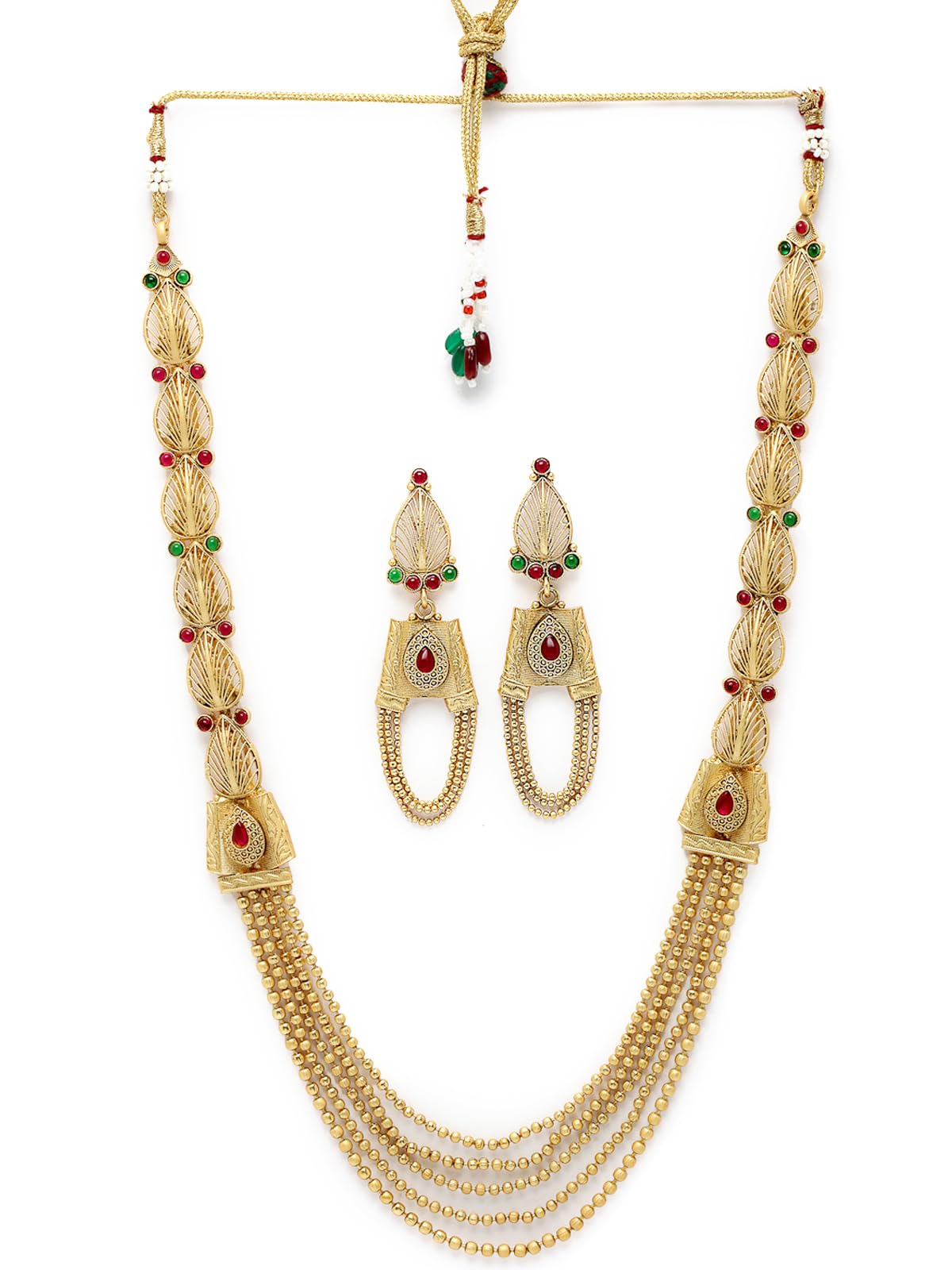 Sukkhi Intriguing Gold Plated Rani Haar Long Kundan Studded Matinee Necklace Set And Earring | Jewellery Set For Women (NS105731) (B0CBBBX754) Amazon Price History, Amazon Price Tracker