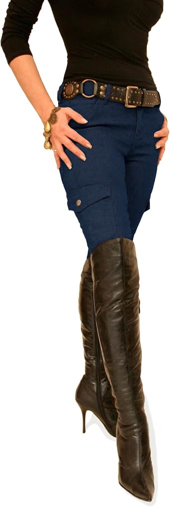 Skinny Combat Cargo Stretchy Pants at 