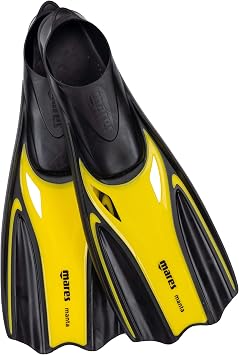 Mares Manta Snorkeling Full Foot Fins 4/5 Yellow