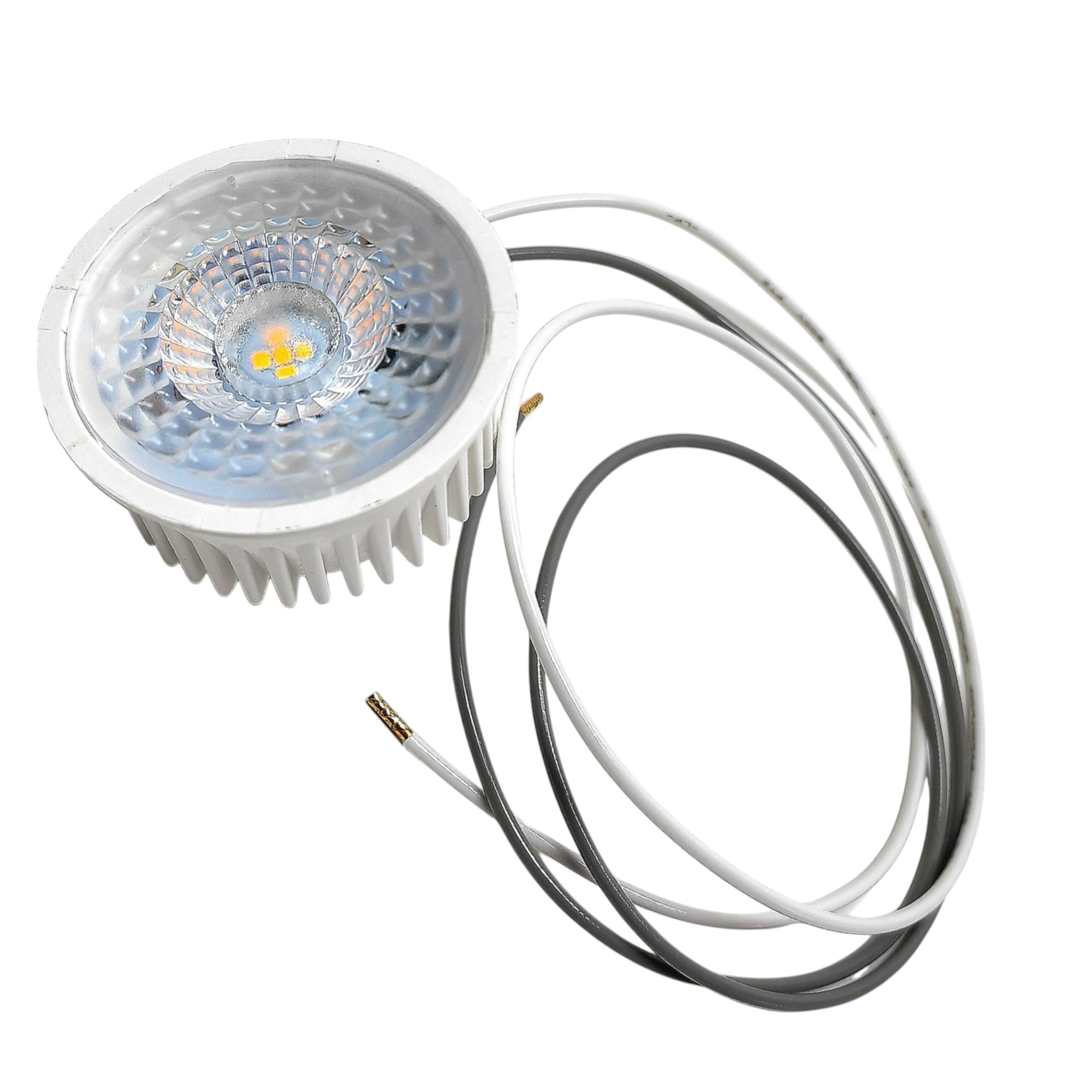 Trango 10er Pack 5 Watt 3 Stufen dimmbar MOCOBSD-C*10 LED Modul inkl. je 75cm Kabel T: 3cm 3000K warmweiß zum Austauschen GU10 MR16 Leuchtmittel Einbauleuchte, Deckenstrahler, Einbaustrahler