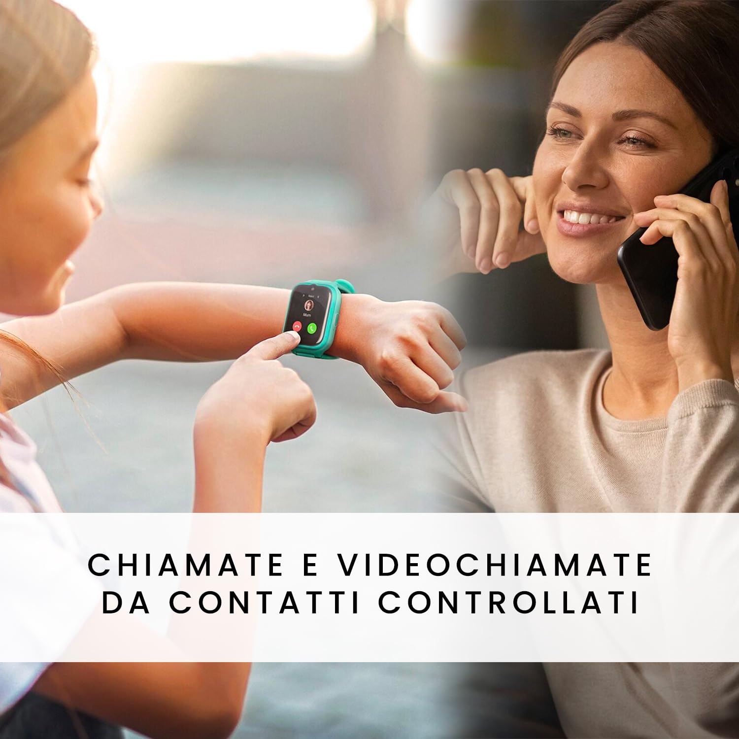 SPC Smartee 4G Kids Smart Watch dla dzieci, GPS, rozmowy wideo i rozmowy wideo, czat rodzinny, tryb szkolny, przycisk SOS, IP68 i zarządzanie smartwatchem w darmowej aplikacji Smart Clan