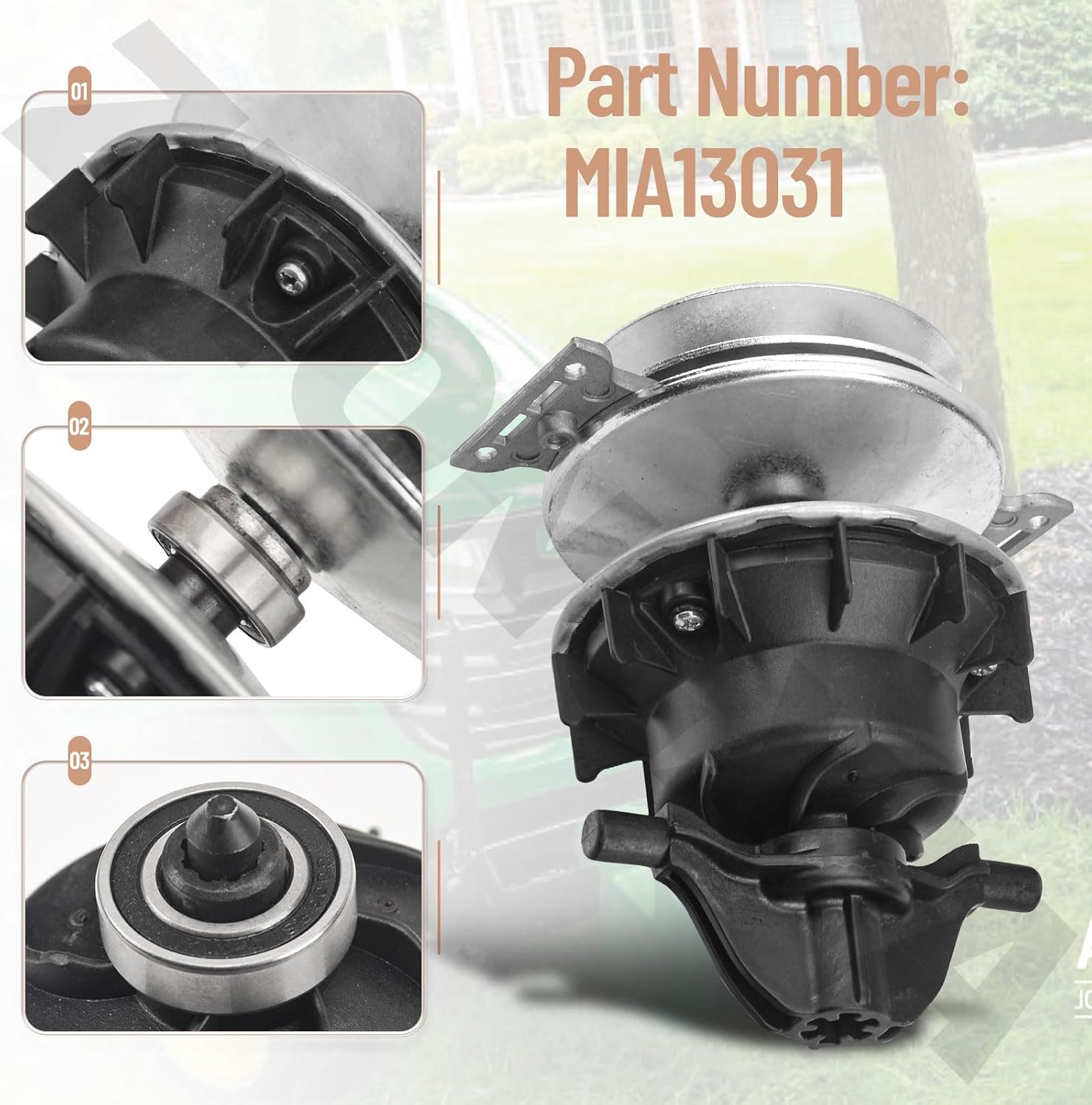 Primary Pulley RT400 GT79398-MIA13031 Compatible with John-Deere RT400 Transmission in E100 and D105 Model Deere Mowers