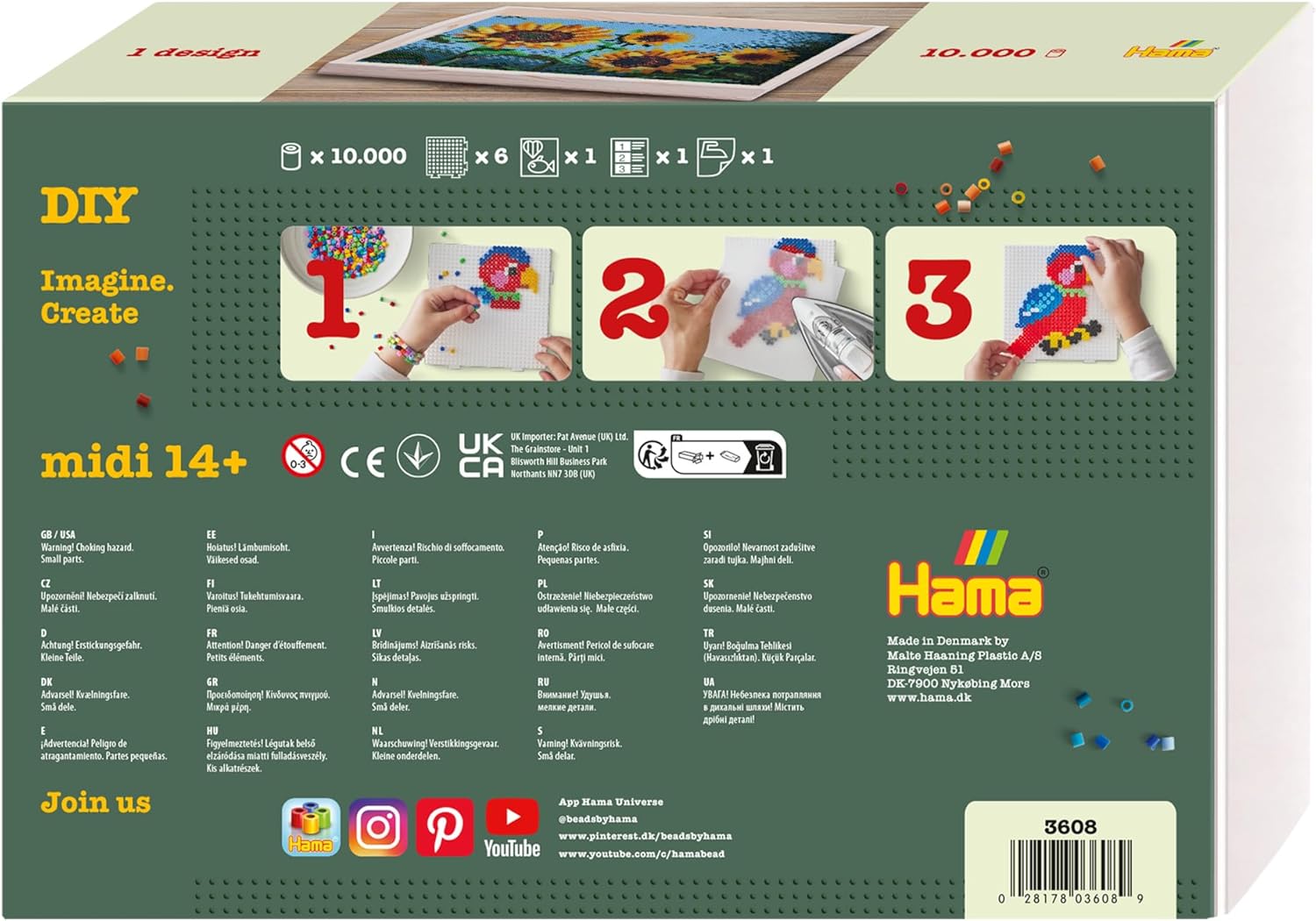 Hama Art 3608 Sunflower Bead Kit