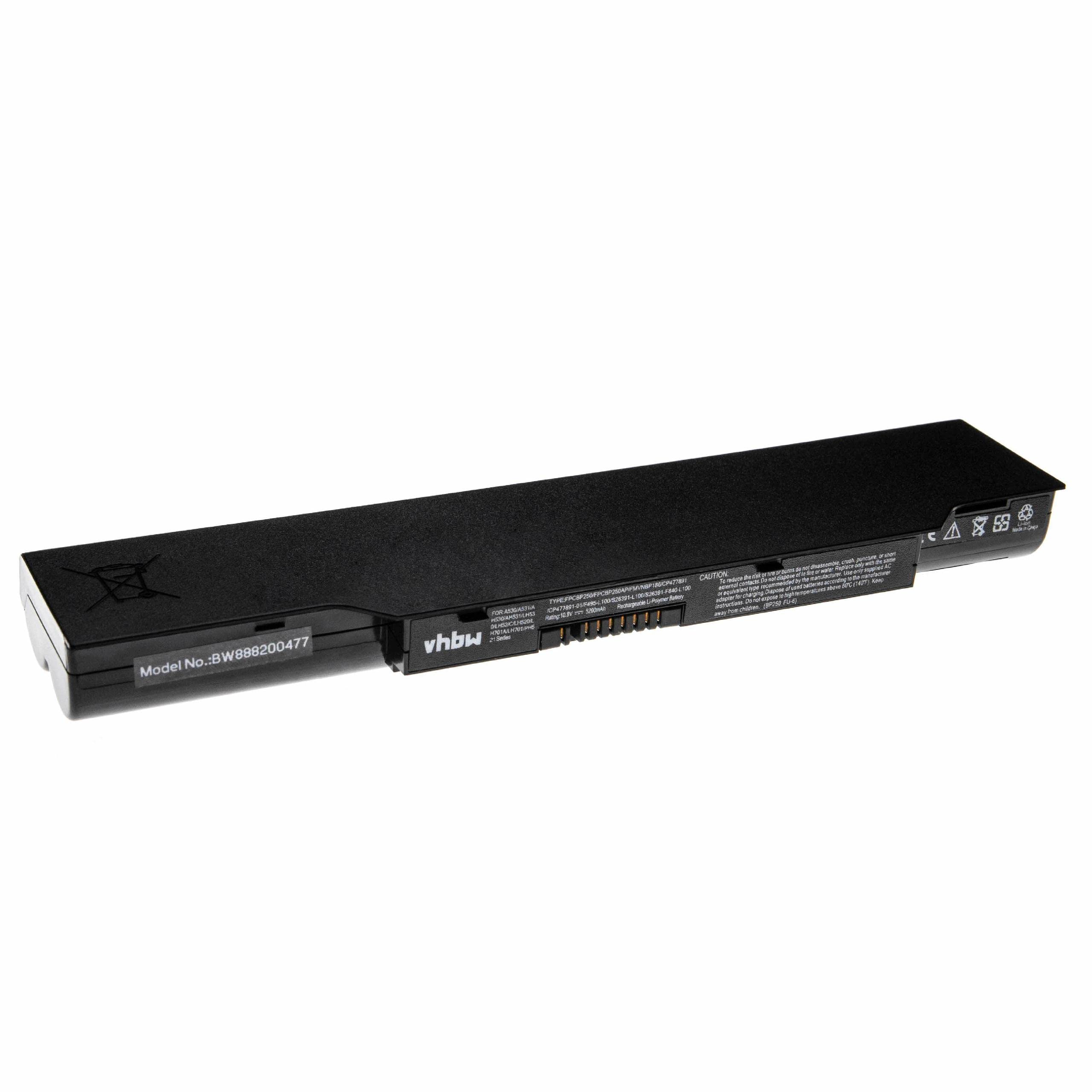 Baterie pro Fujitsu Lifebook A512(vfy A5120m32b5de), Li-Ion