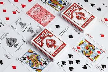 Amazon.com: Bicycle Canasta Games Playing Cards, Multicolor