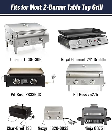 Miniatura 2 de NUPICK Cubierta de parrilla de mesa de 24 pulgadas para Cuisinart CGG-306, Pit Boss 75275PB100P1, Royal Gourmet de 24 pulgadas, Nexgrill 820-0033,