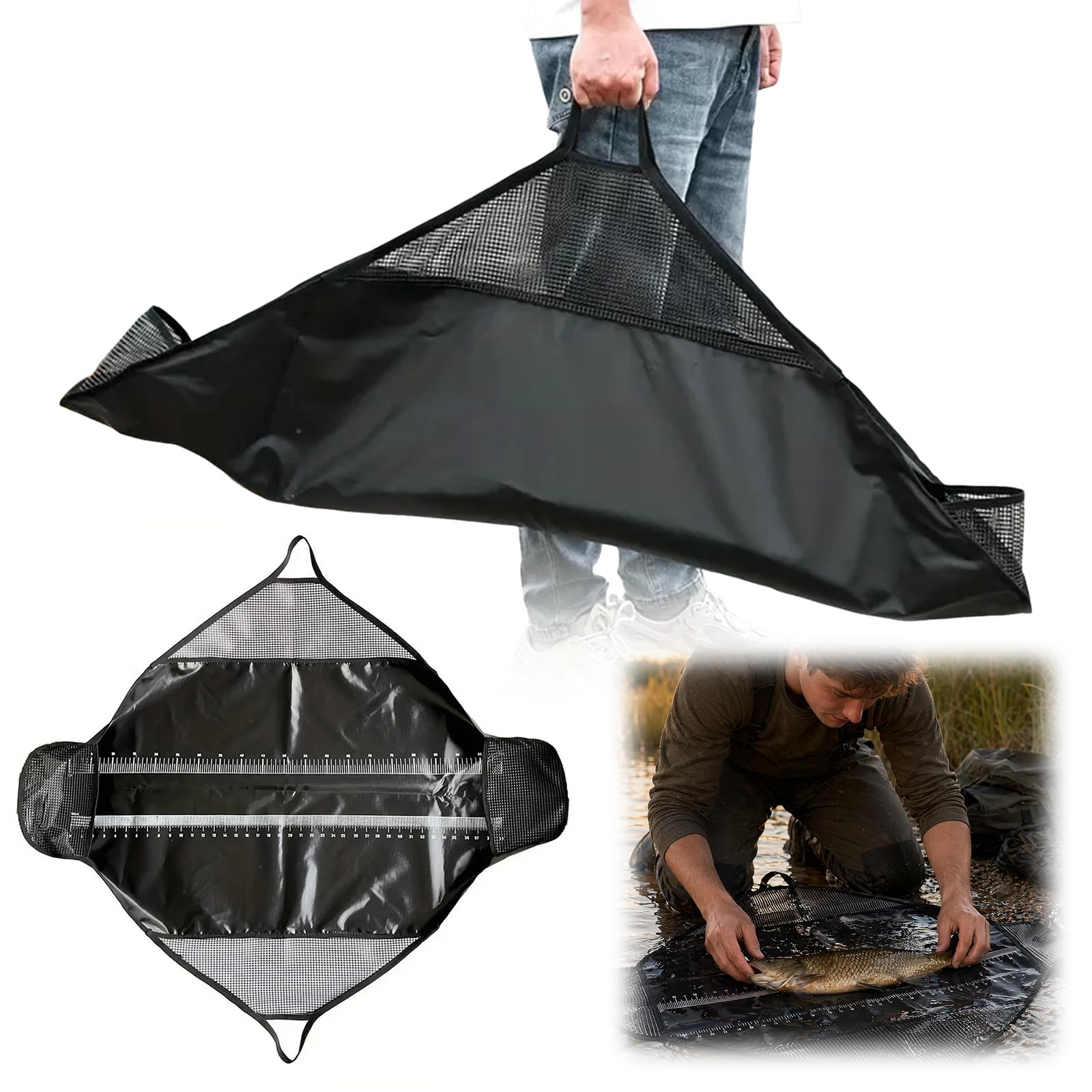 Tapis de pêche à la carpe pliable en PVC étanche