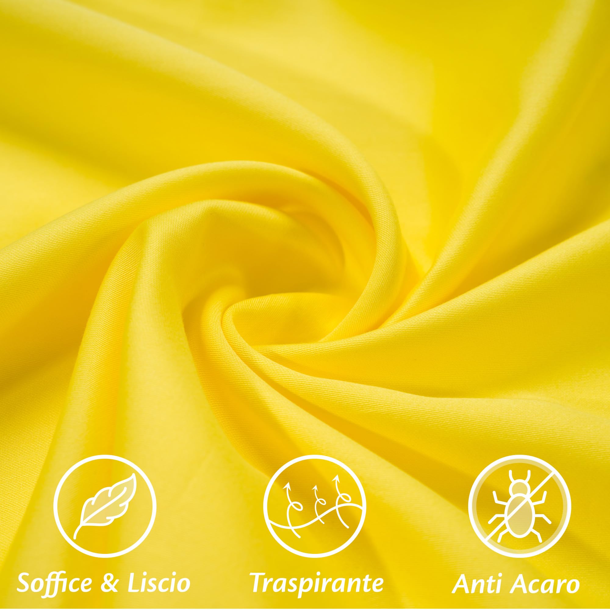 Flowen Federe Cuscini Divano 80x80 Set da 2 Copricuscini in Microfibra Fodere Lavabili e Resistenti 80 x 80 cm Tessuto 100% Poliestere Traspirante Anallergico Antiacaro Ideali per Arredo Casa