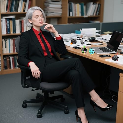 Miniatura 17 de Cubo de juguetes para ansiedad, cubo de descompresión de 12 caras, alivia el estrés y la depresión ansiosa con autismo para niños y adultos