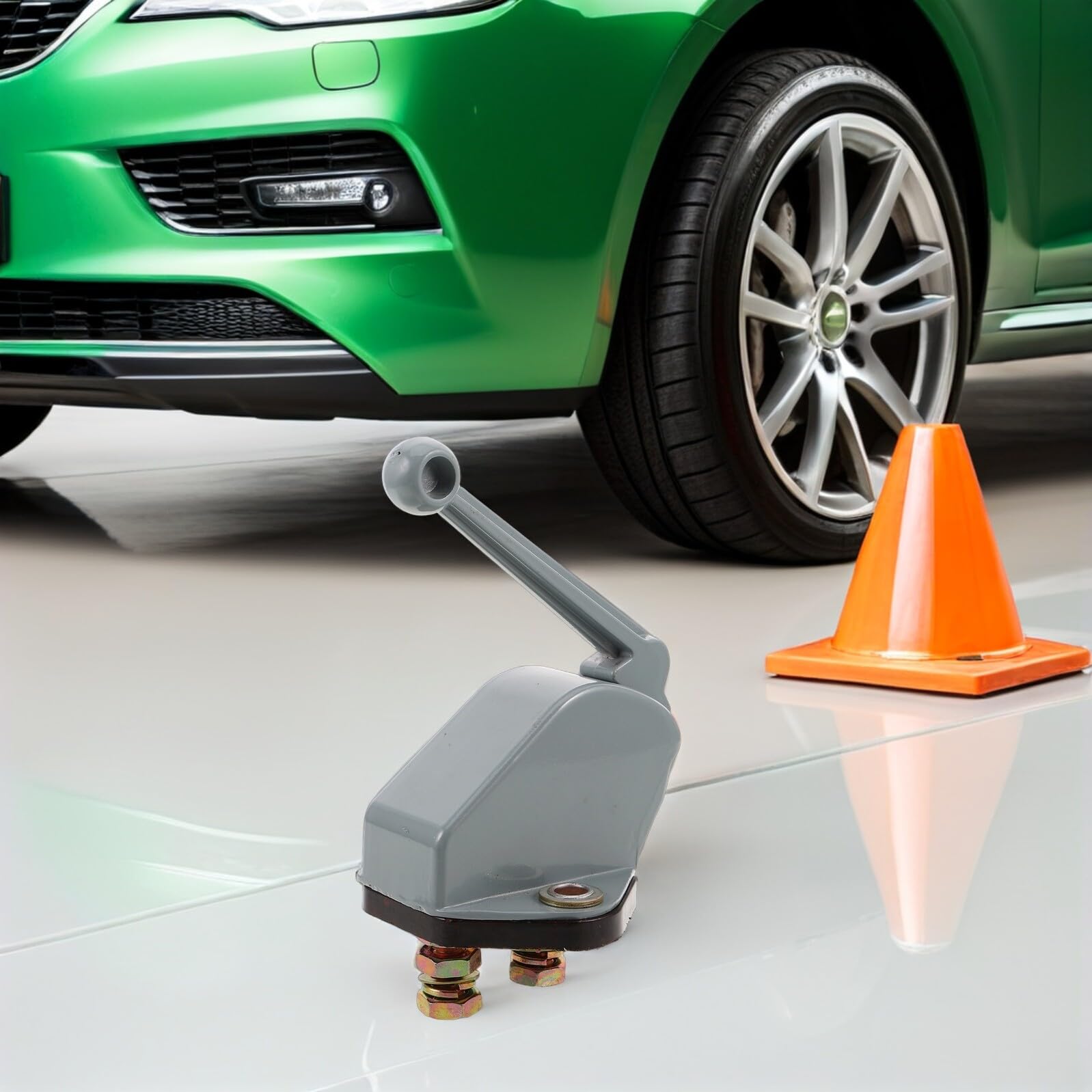 Interruttore Manuale di Disconnessione Batteria per Carrelli Elevatori | Argento, Rame Ferro Lega di Alluminio, Chiave e Targhetta Inclusi, per Rv e Loader