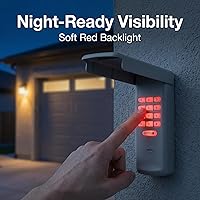 Vista 5 de Control remoto universal para abrir puertas de garaje con teclado inalámbrico sin llave, compatible con Genie, LiftMaster, Chamberlain, Craftsman