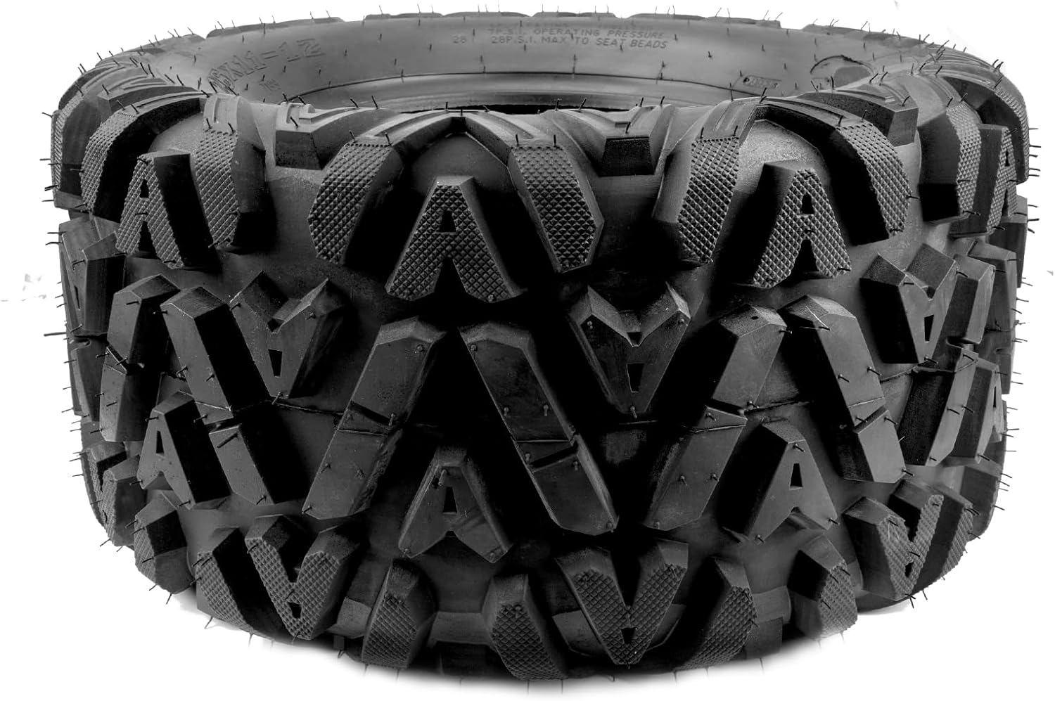 Torchbeam 26x11-12 ATV All Terrain Tires, 6Ply Bias UTV Mud Tires for Quad, UTV and Side by Side Hybrid Tread for Dirt, Snow and Trail Riding 2pack Z-199