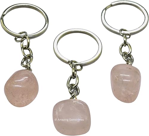 Miniatura 10 de Clear Quartz Crystal Car Key Holder - Crystals and Healing Stones Car Keys Keychain for Gift for Christmas Stockings Stuffers for Women Men Teen