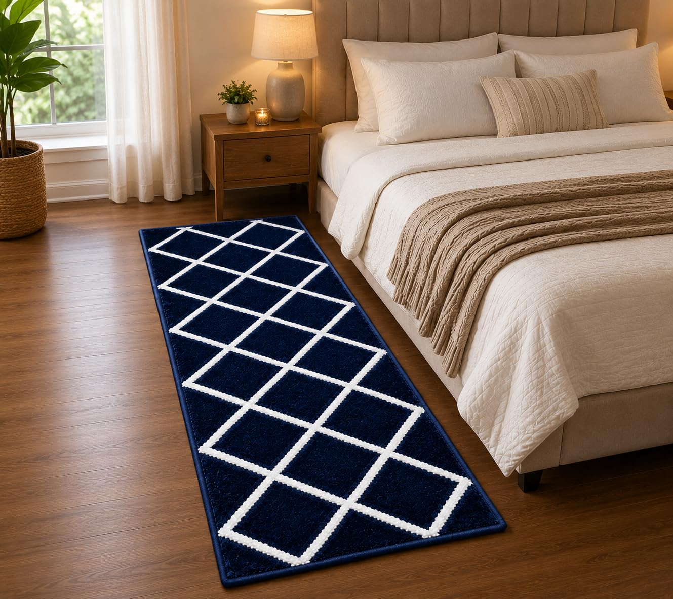 Cotton Runner Mat for Bedroom & Living Room, Runner Carpet, Runner Rug for Hallway, Soft Washable Floor Runner for Kitchen & Bedside-image-37