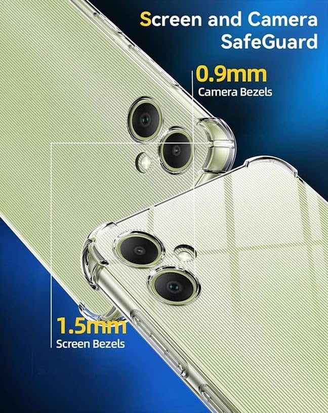 Image of BOXXO Flexible Back Cover for Samsung Galaxy M05 | Back Cover Transparent Clear Shockproof Case Four Corner Protection | Slim Protective Mobile Phone Cover for Samsung Galaxy M05