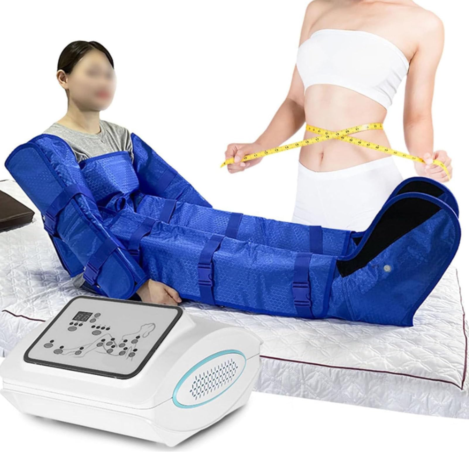 Máquina profesional de drenaje linfático con masaje de aire a presión, masaje desintoxicante para piernas, cintura y brazos, instrumento de belleza para esculpir el cuerpo y adelgazar.