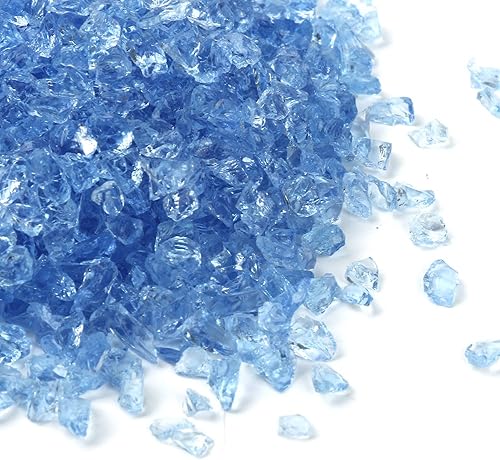 Miniatura 2 de Grava de vidrio reflectante de alto brillo, gemas de fuego, gotas de fuego, piedras de cristal de fuego, piedras para chimenea, pecera, acuario,