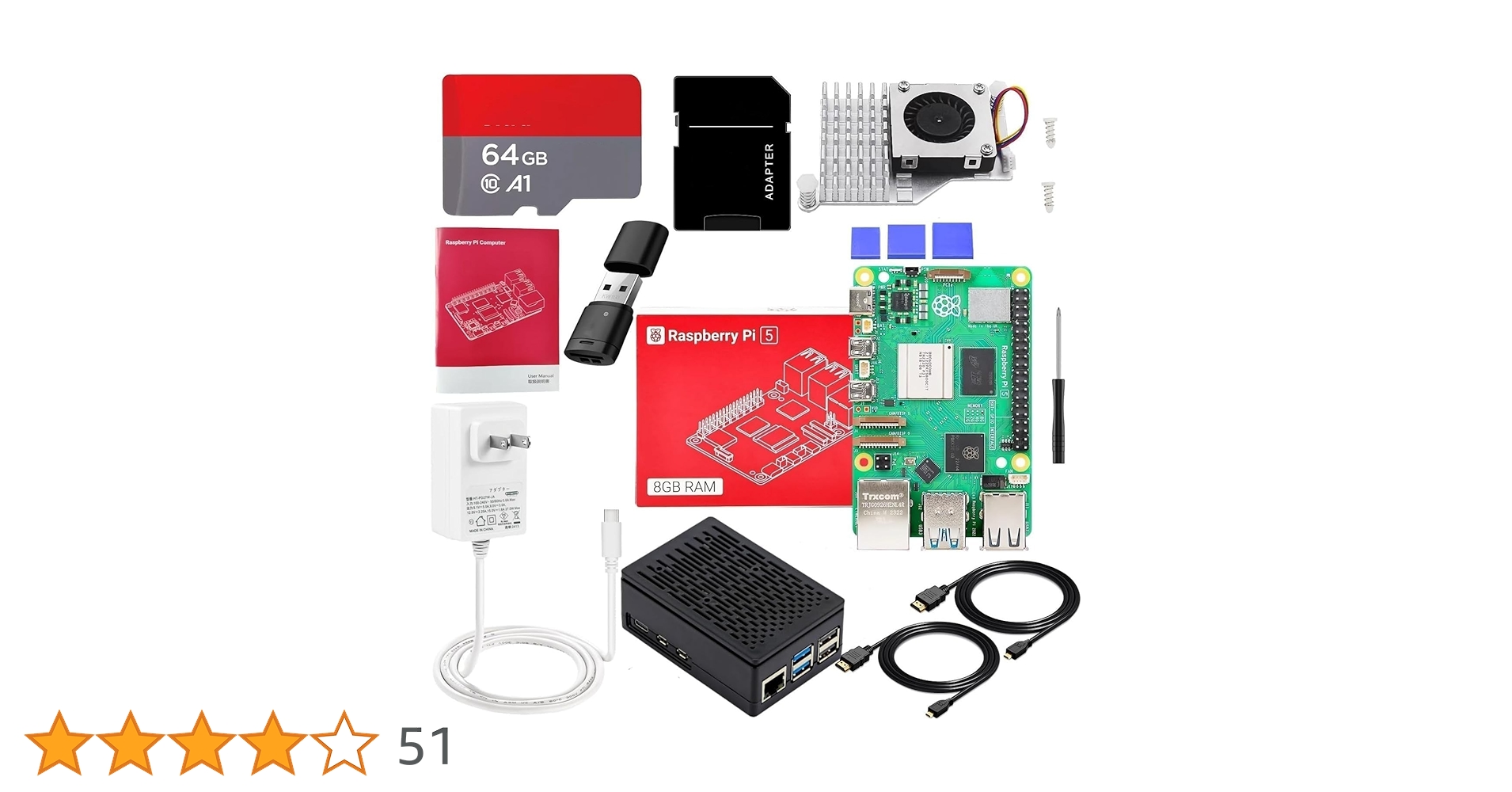 Amazon.co.jp: Vesiri Raspberry Pi 5 Starter Kit 技適済み