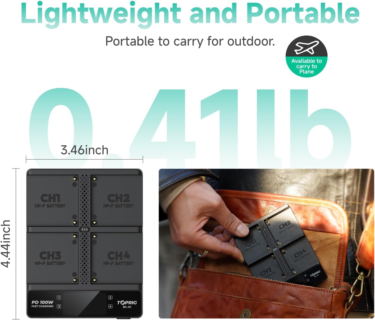 Lightweight and Portable Toprig Charger