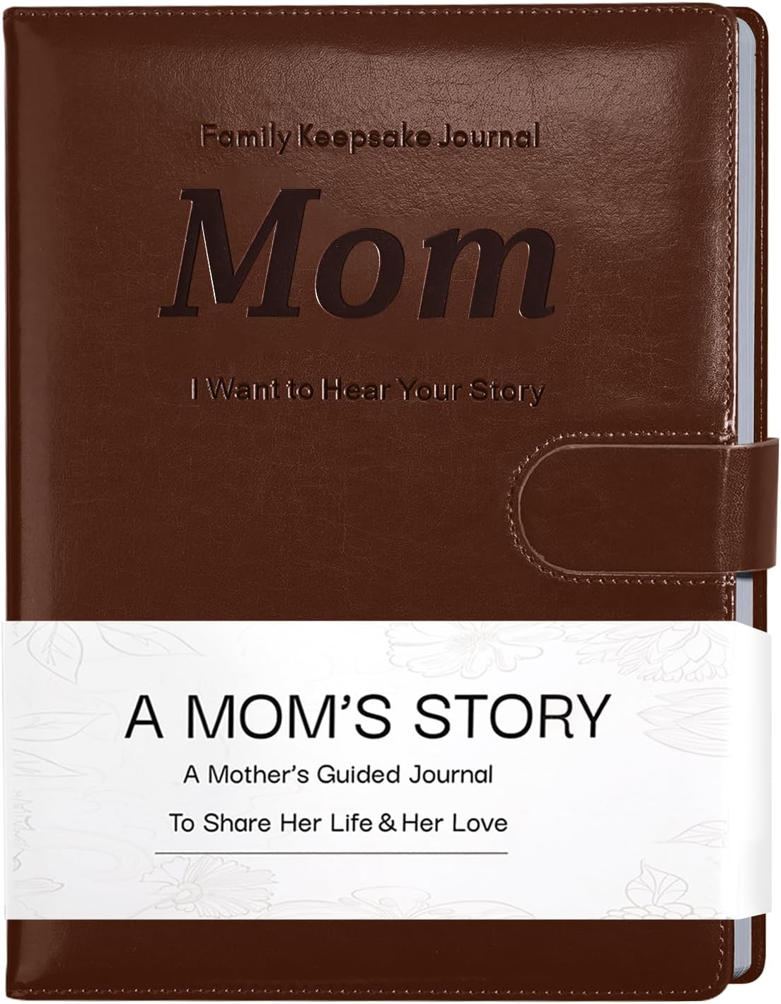 - Artmag Mom's Life Story Journal with 250+ Prompt Questions, Family Keepsake Book Leather Cover for Mom to Share Her Memories for Birthday Mother's Day Christmas (Brown)