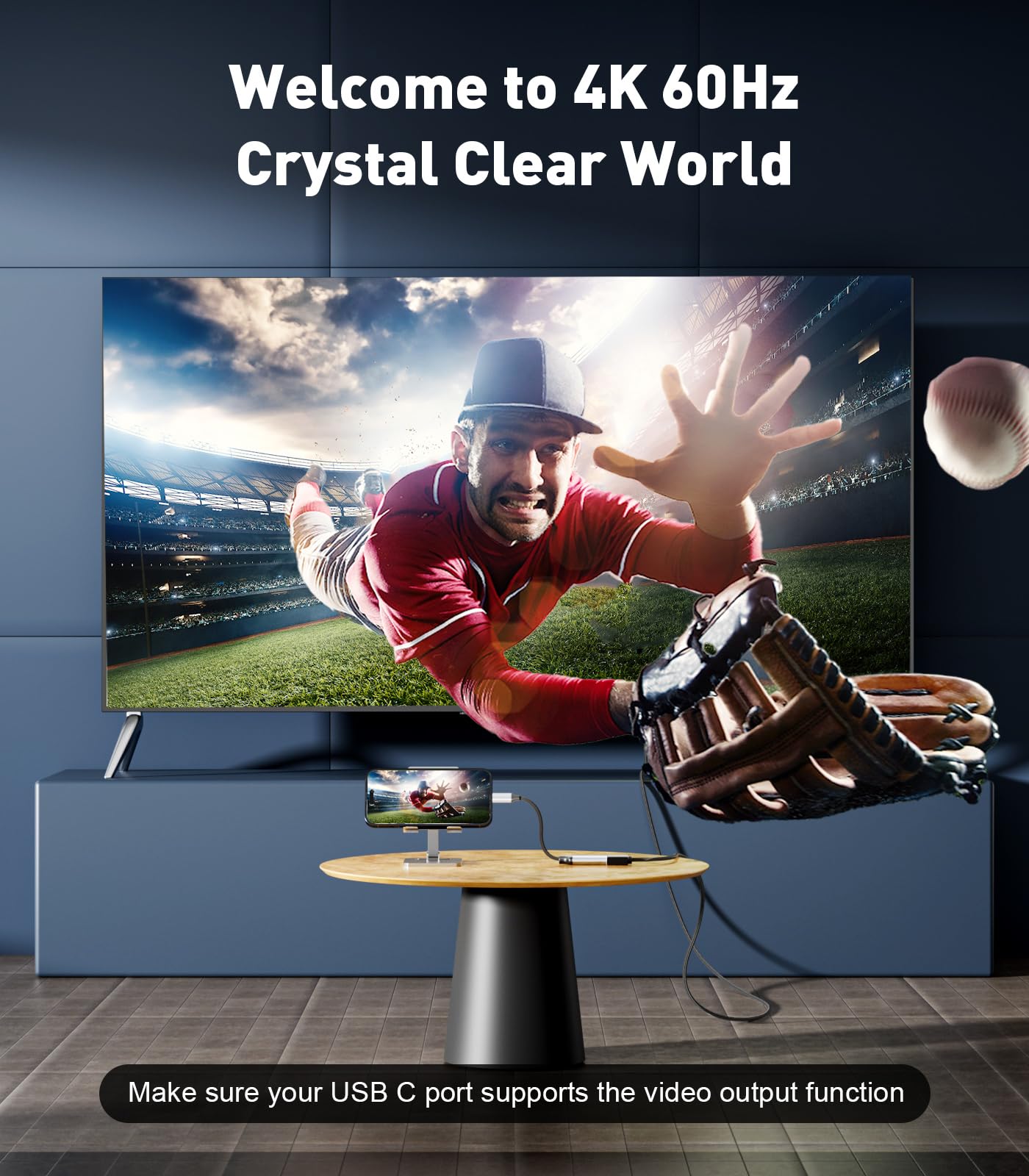 UANTIN 2 Pack USB C to HDMI Adapter [4K@60Hz] High-Speed USB Type-C 3.1 to HDMI 2.0 Female Converter [Thunderbolt 3/4 Compatible] for iPhone 15 Series, MacBook Pro/Air, iPad, S8-S23, Other USBC Laptop