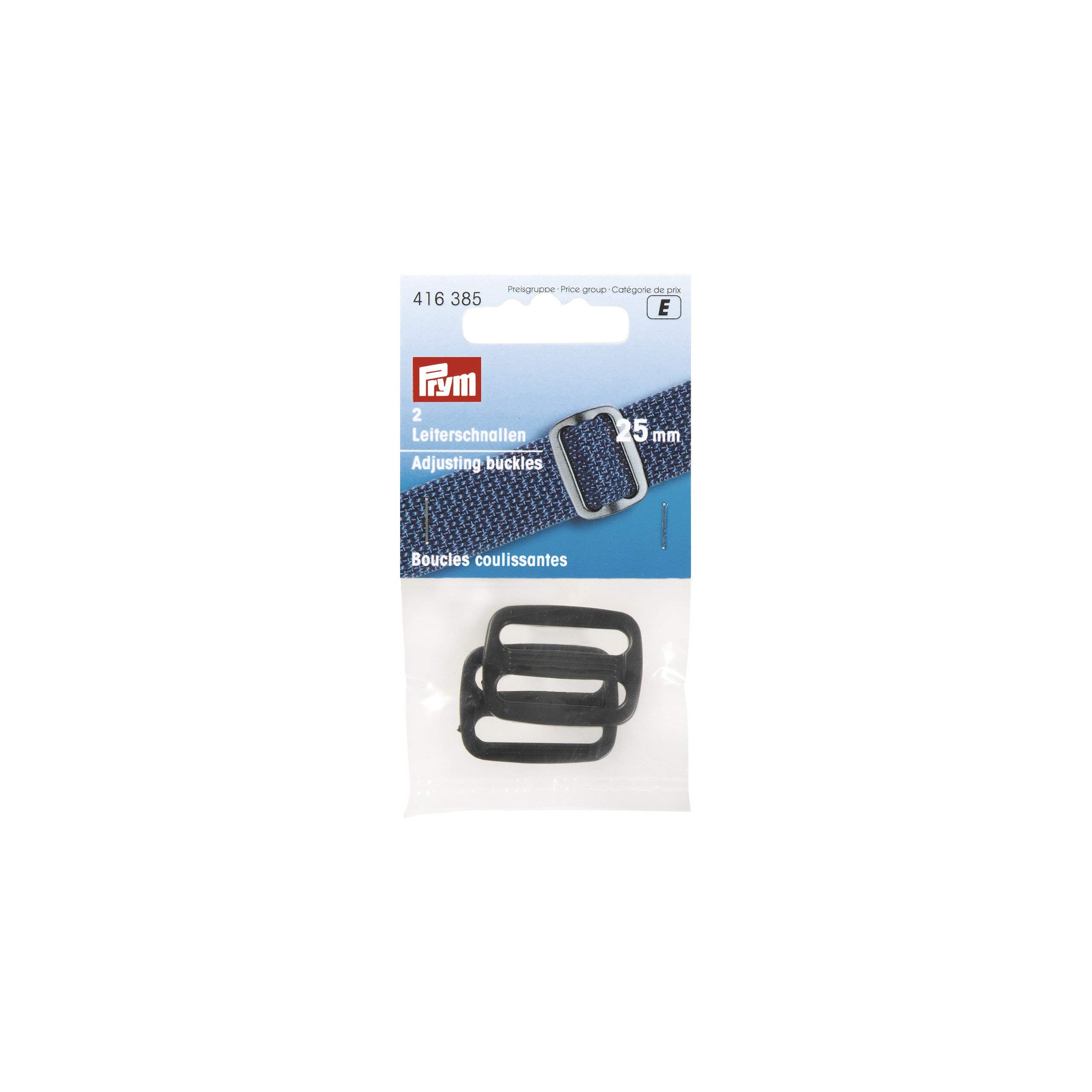 Prym - Adjusting Plastic Black (25mm) Buckles - 1 Unit