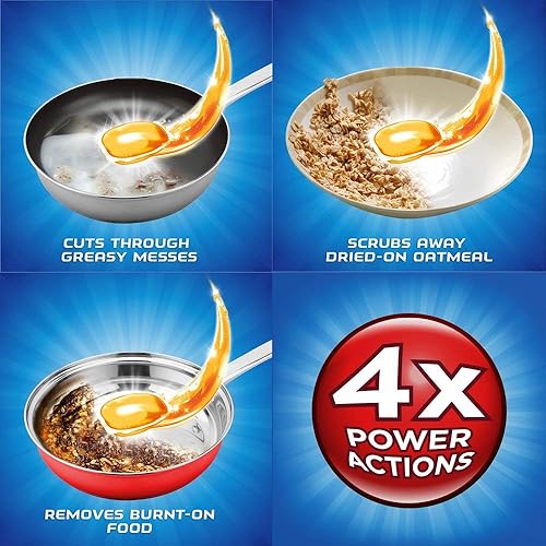 Miniatura 10 de Finish Gelpacs Orange, 54ct, tabletas de detergente para lavavajillas