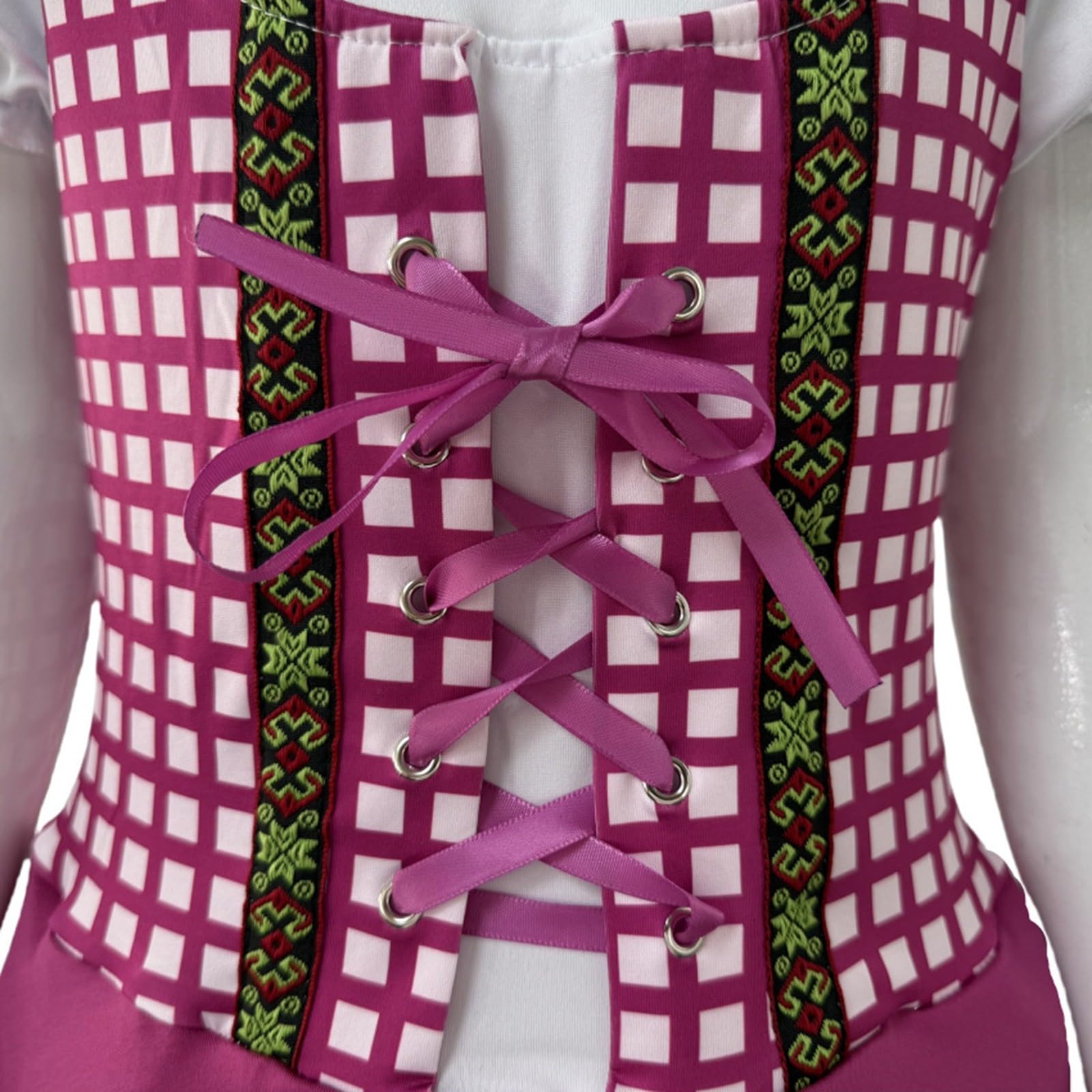 Dirndl Mädchen Bayerisches Trachtenkleid Cosplay Set Mit Schürze Für Mädchen 4 14 Jahre Perfekt Für Oktoberfest Mottoparty Bühne Dirndl Tracht