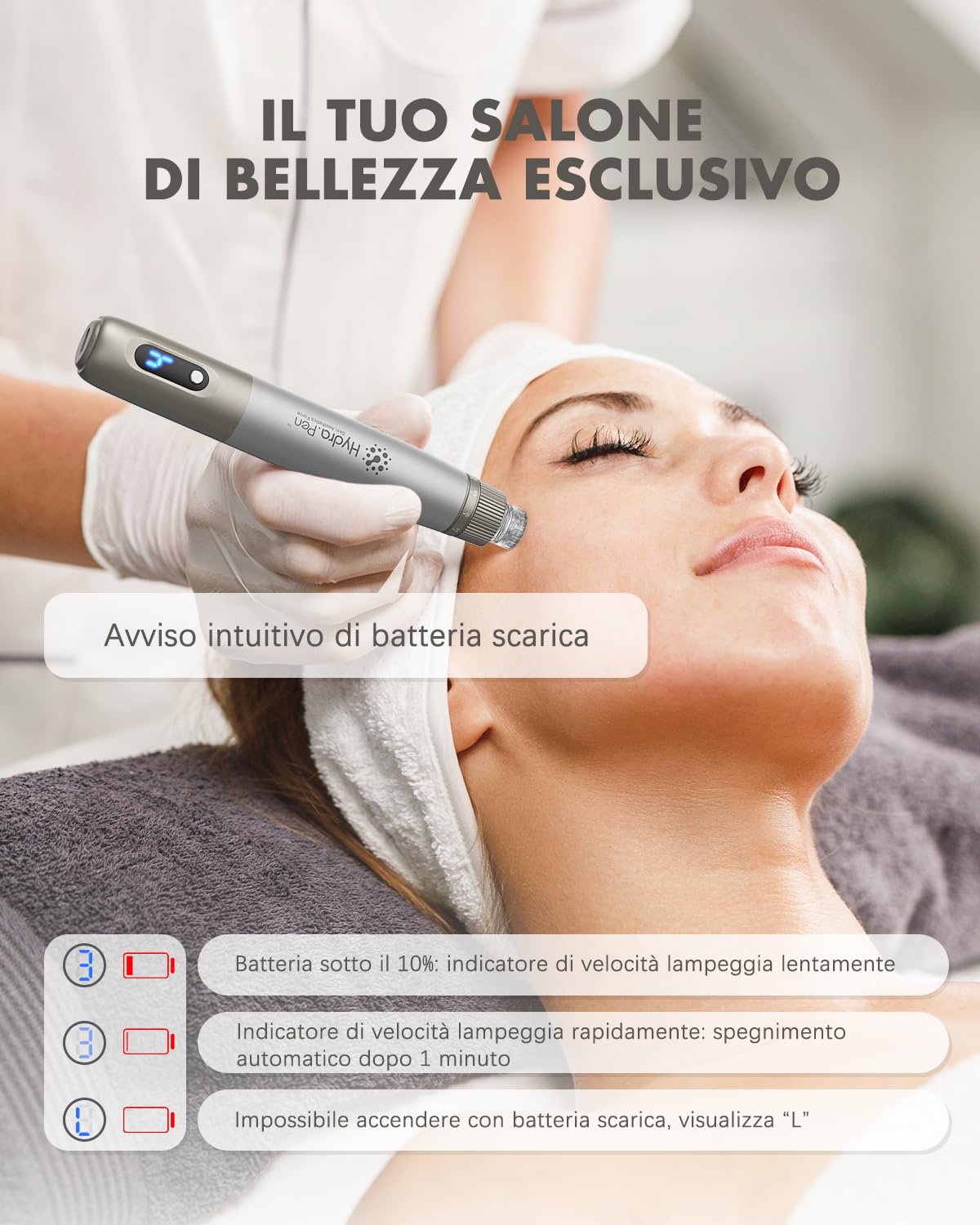 Dr.Pen H3 Hydra Pen Microneedling: Aghi sierici automatici professionali con 12 cartucce