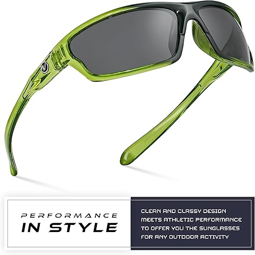 Miniatura 120 de Nitrogen - Gafas de sol deportivas polarizadas envolventes para hombre y mujer, UV400, para conducir, pescar, correr, andar en bicicleta, gafas