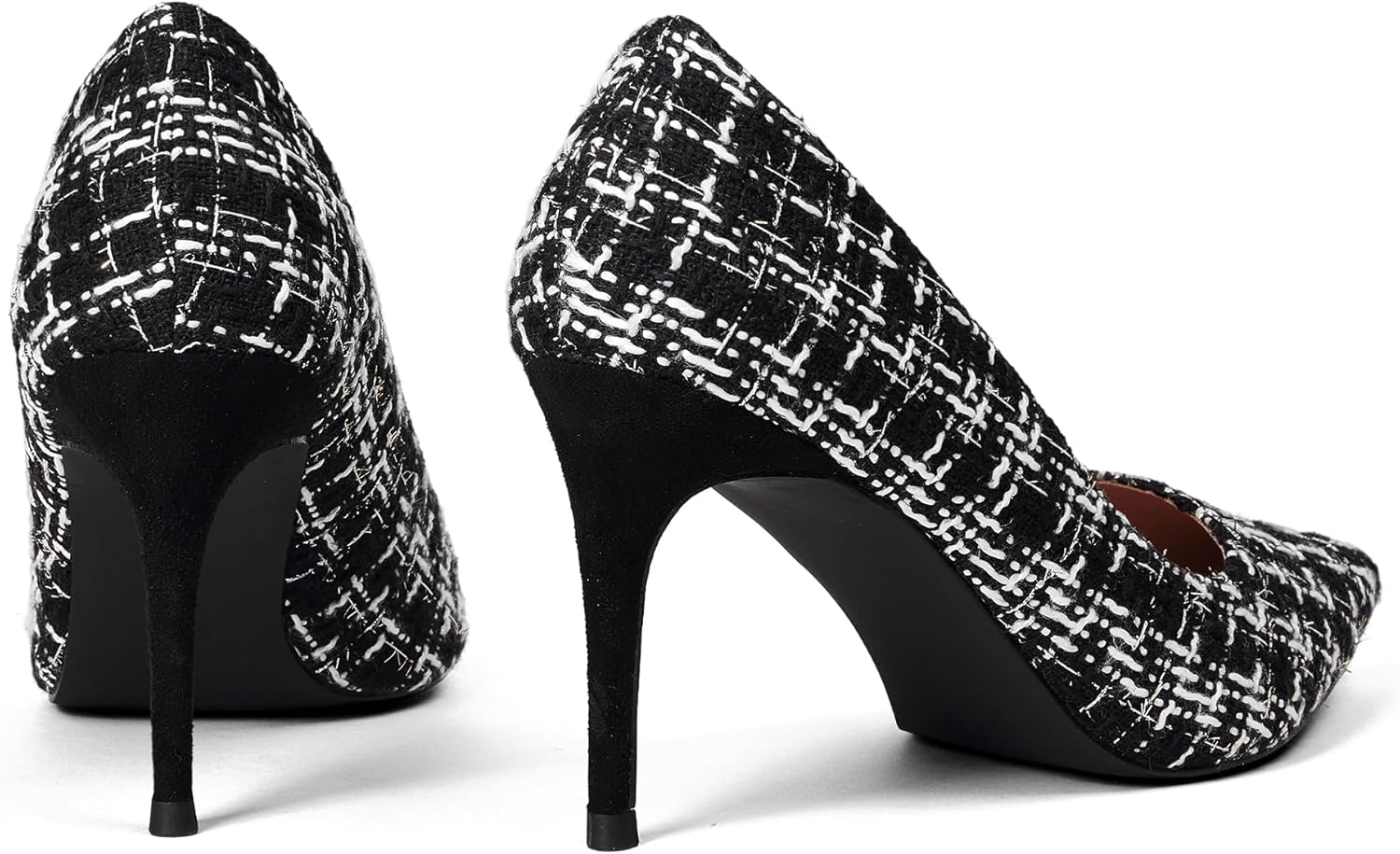 Elisabet Tang 3 in Classic Pointy Pull on Heeled Wedding Pumps - Comfortable Stiletto Closed Toe Dress Heels for Prom Work - Image 6