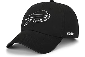 Men’s Buffalo Bills Black and White Casual Hat