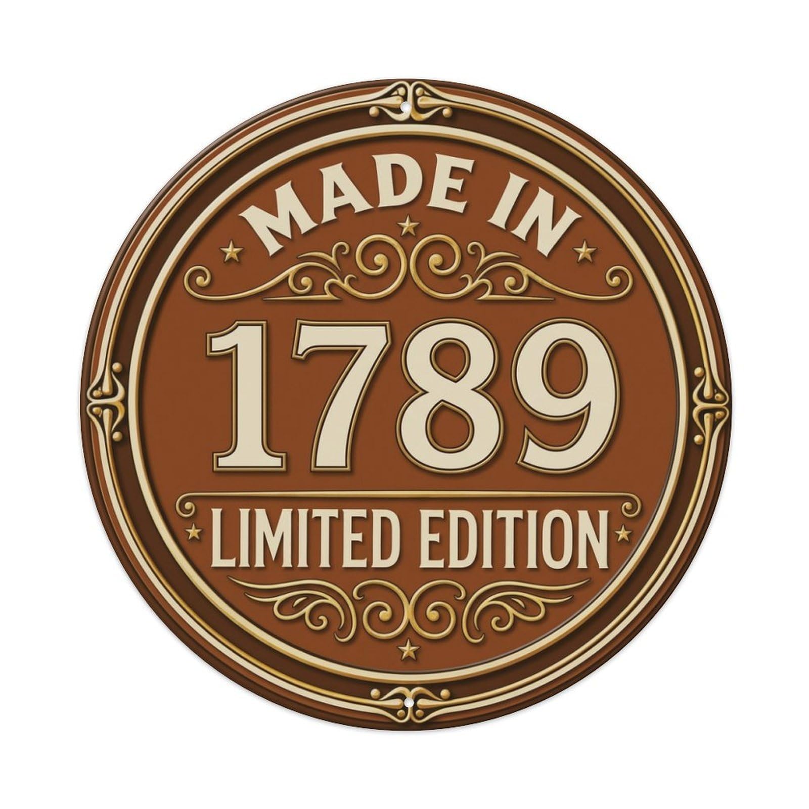 Made In 1789 Limited Edition Metal Tin Sign