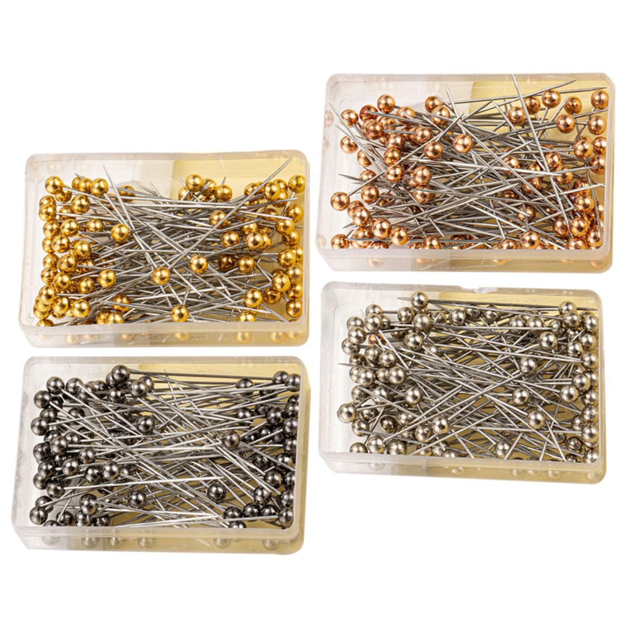 SHINEOFI 2000pezzi Spilli Da Cucito Eleganti Con Testa Piena Per Decorazioni e Progetti Fai Te Di Spilli Per Bouquet e Abbigliamento