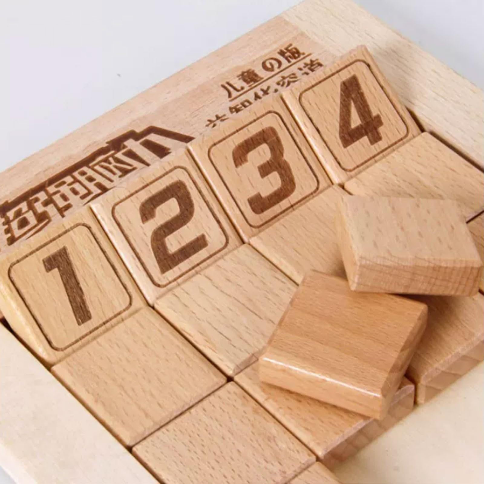 Gioco di Intelligenza Montessori in Legno con Scivolo dei Numeri | Giocattolo educativo l'apprendimento della matematica, gioco educativo l'allenamento pensiero logico, giocattolo puzzle