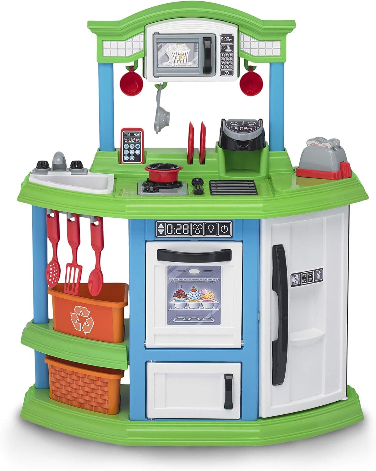 American Plastic Toys Kids Very Own Cozy Comfort Kitchen Role Play Toy Set