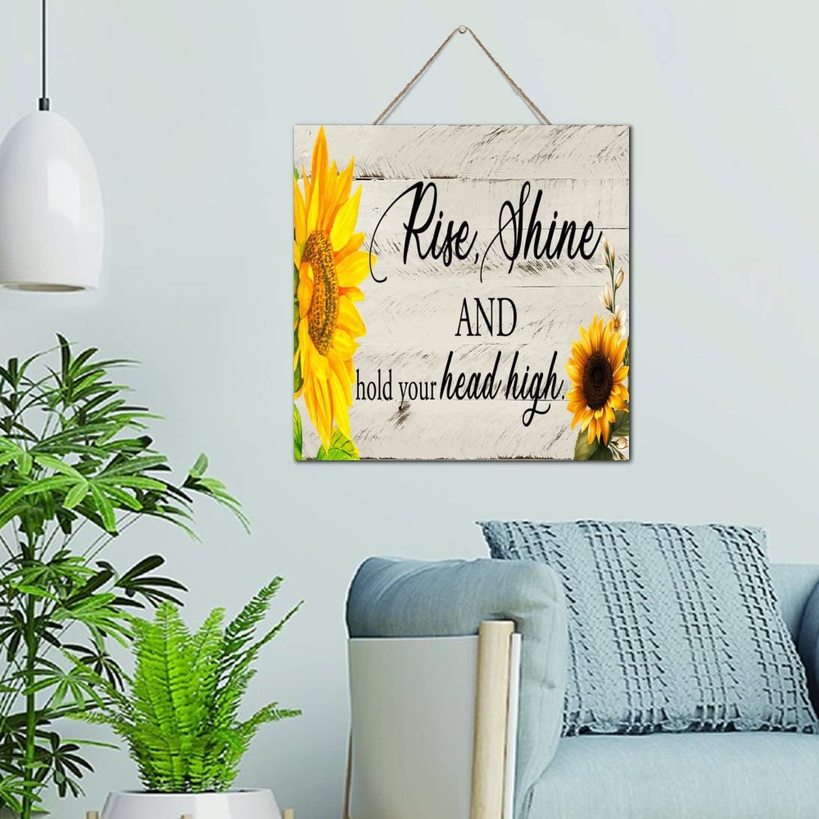 Plaque bois tournesol pour illuminer une chambre sombre ou mur vide