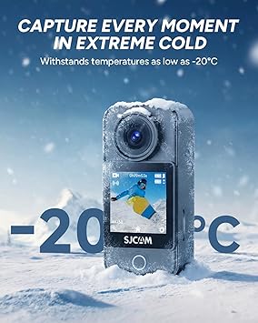 SJCAM C400,Pocket 4K POV Action Camera,Mini Magnetic Werable Body Camera, Horizon Lock 6-Axis Stabilizer,30M Waterproof,Touch Screen, Built-in Mic Audio Recording Camcorder,with Helmet Mount Kits
