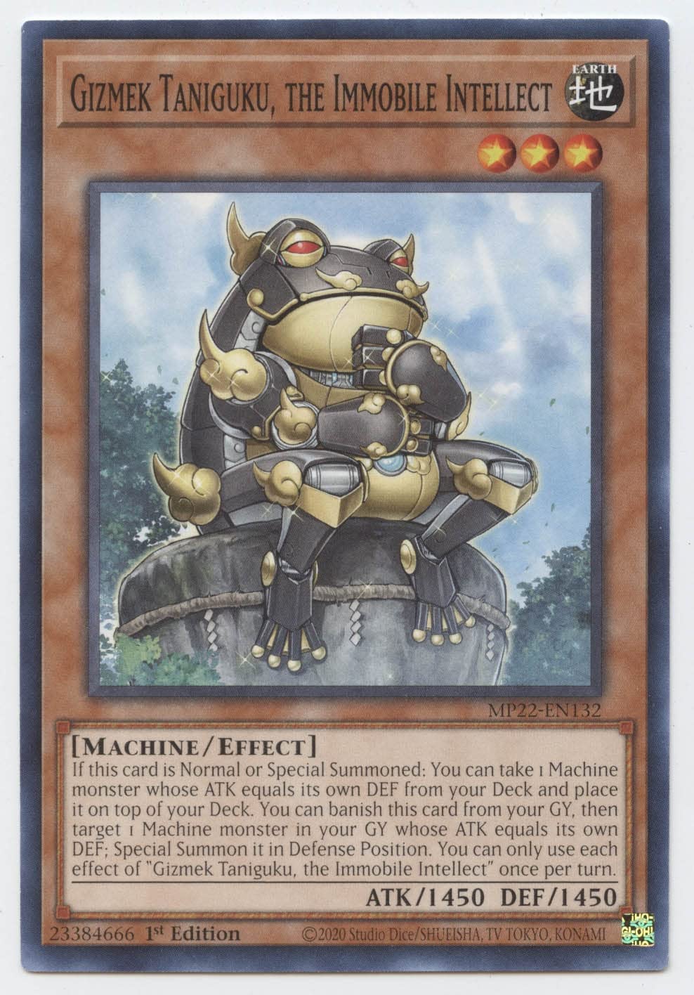Yu-Gi-Oh! Gizmek Taniguku, The Immobile Intellect - MP22-EN132 - Common