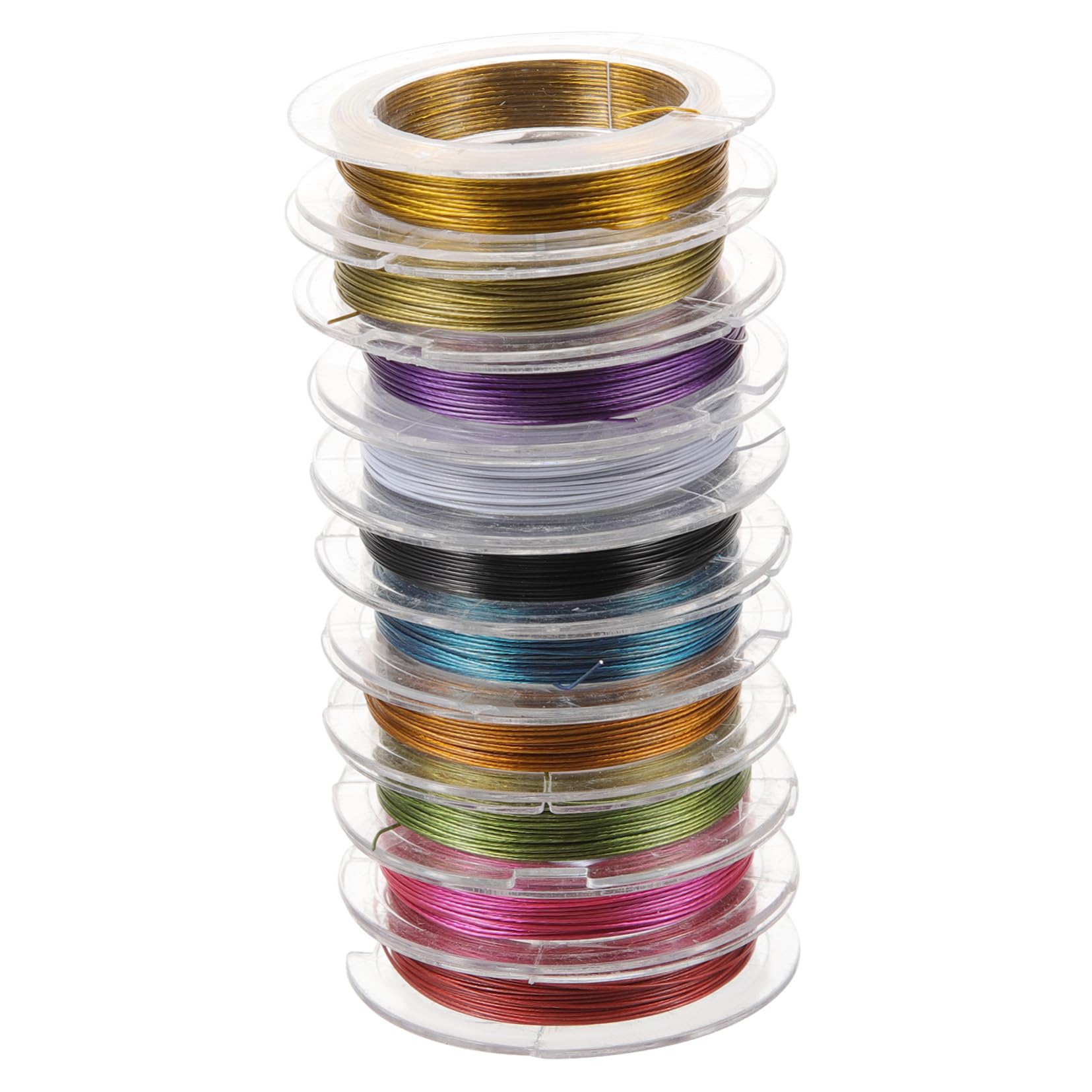 4 Set Filo di acciaio per perline filo di rame per copricapo di gioielli fatti a mano filo per scultura pieghevole filo di perline resistente all'usura kit hair charms hair jewelry
