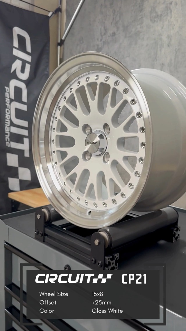 Amazon.com: Circuit Performance CP21 15×8 Gloss White Wheel 4×100