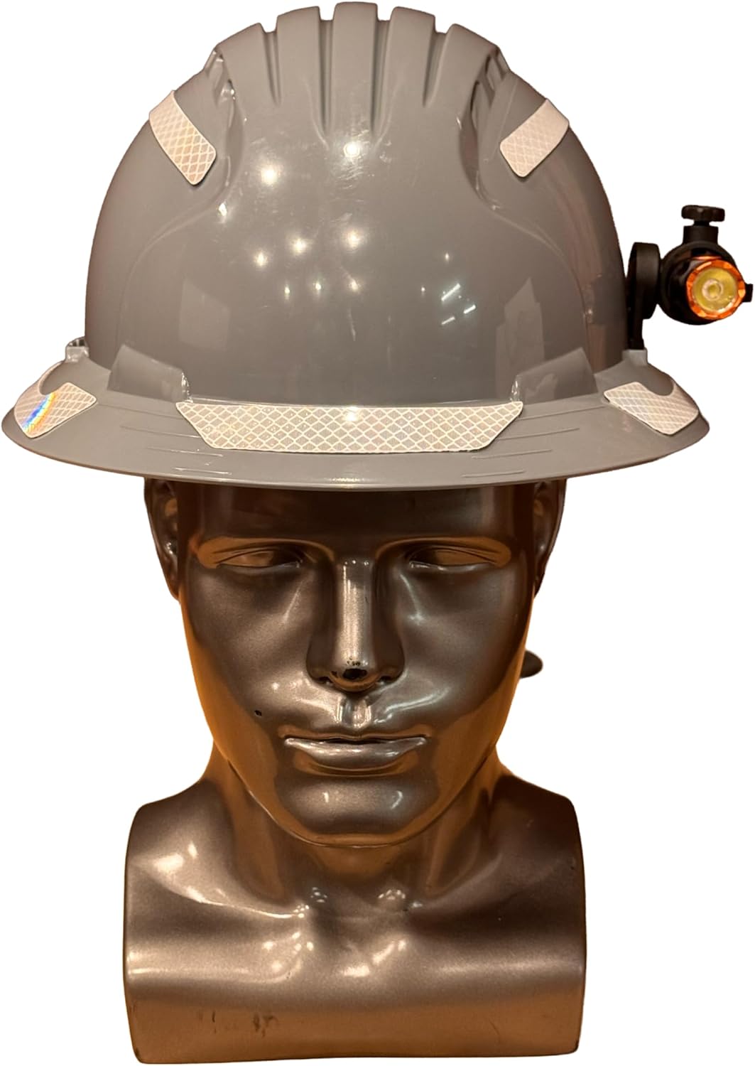 TPR EDC Universal Hard Hat Flashlight Clip – 33mm Slot Mount for Hard Hats & Safety Helmets, Rotating Adjustable Light Holder, Fits Most Jobsite Flashlights (Clip + EDC V2 (1000 Lumen))