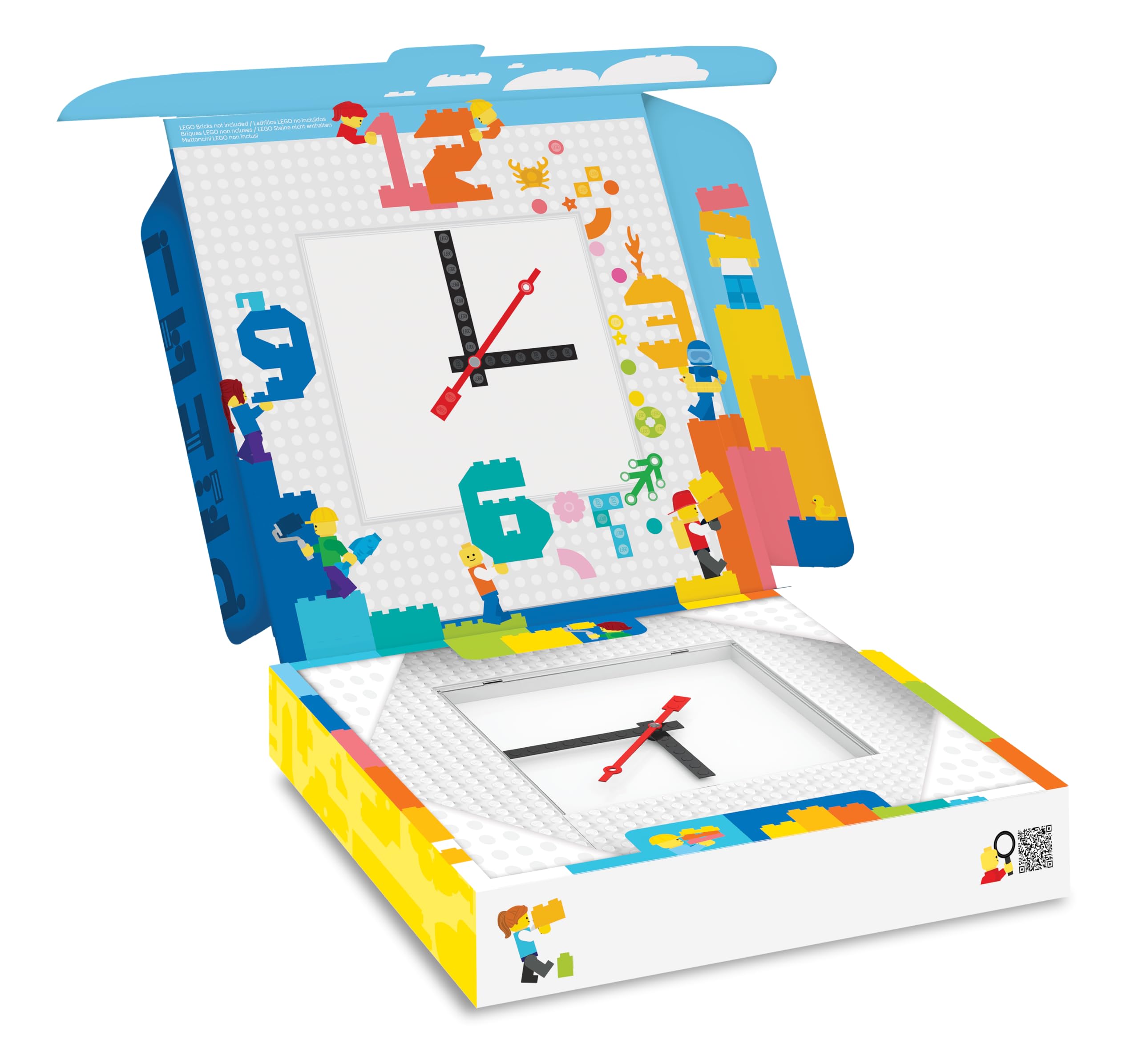 IQ LEGO Time by IQHK MOC - Reloj de pared (53771), ladrillos LEGO no incluidos