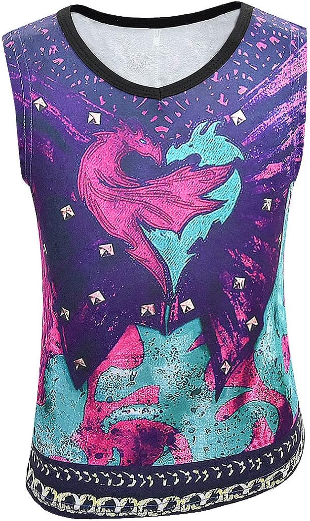 Mal Costume for Girls - Mal Costume Includes Jacket Shirt Pant with Wig Set Kids Halloween Party Cosplay Outfits - Image 3