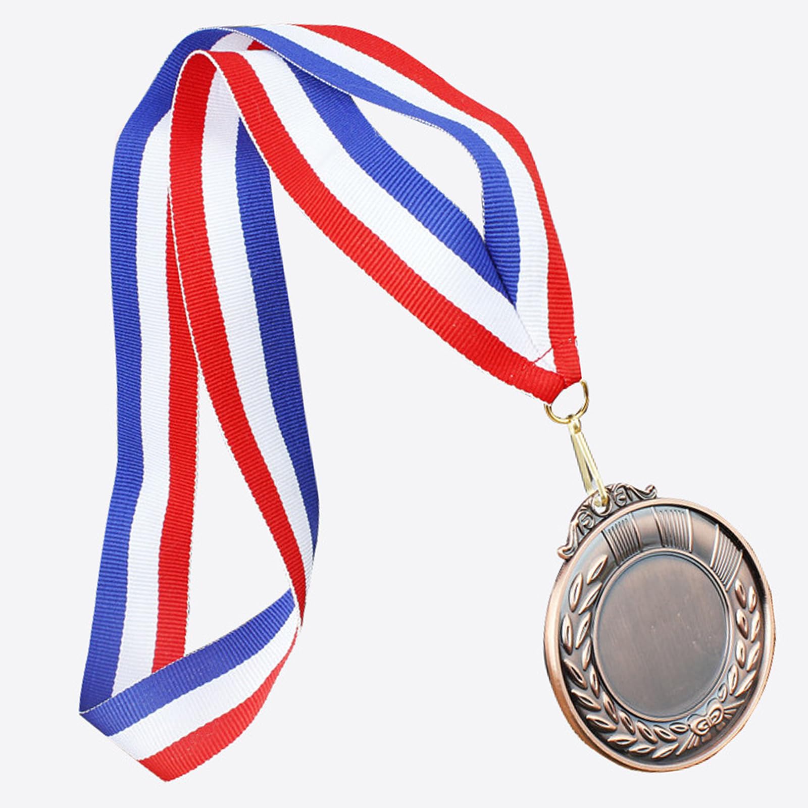 NIYATA 30 Pcs Ruban Medaille, Ruban Médaille, Ruban Medailles, Ruban Medaille de Danse, Ruban Medailles Sport, Cordon Bleu Blanc Rouge pour Médaille, Cordon Médaille, Ruban Medaille Bleu Blanc Rouge
